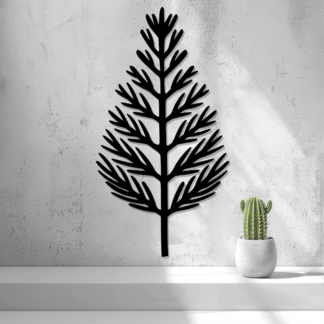 2D juletræ som vægdekoration
