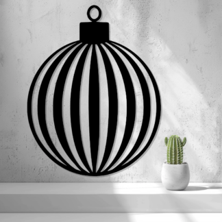 2D Julekugle til dekoration og pynt. Virkelig flot silhut.