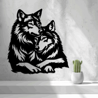 2D Wolf Couple