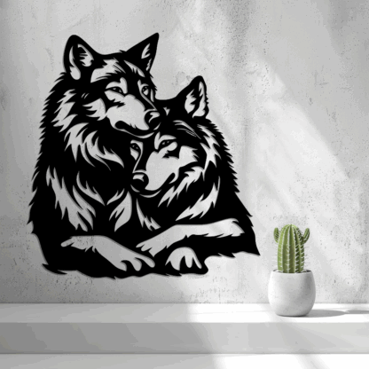 2D Wolf Couple